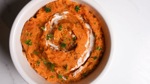 Pumpkin Spice Brown Butter Hasselback Squash