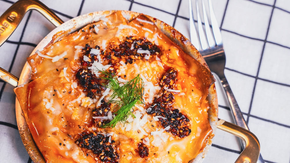 Garlic Junkie Dumpling Lasagna recipe