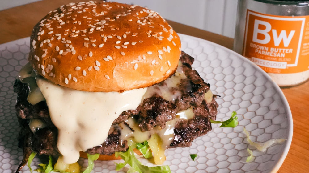 Brown Butter Parmesan Smash Burger Recipe