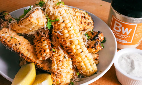 Brown Butter Parmesan Corn Ribs recipe