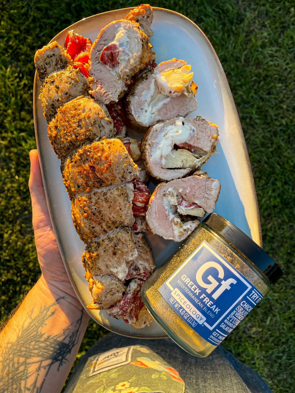 Greek Freak Stuffed Pork Tenderloin Recipe