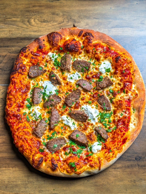 Greek Freak Pizzaiola-Style Meatball and Ricotta Pizza