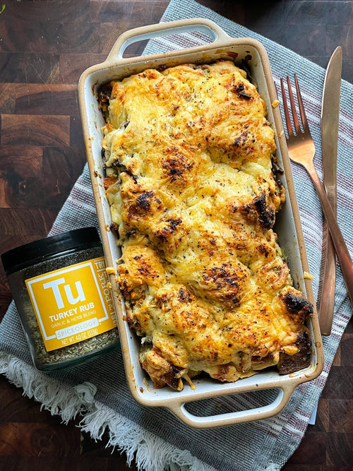 Turkey Rub Pull Apart Cheesy Garlic Loaf